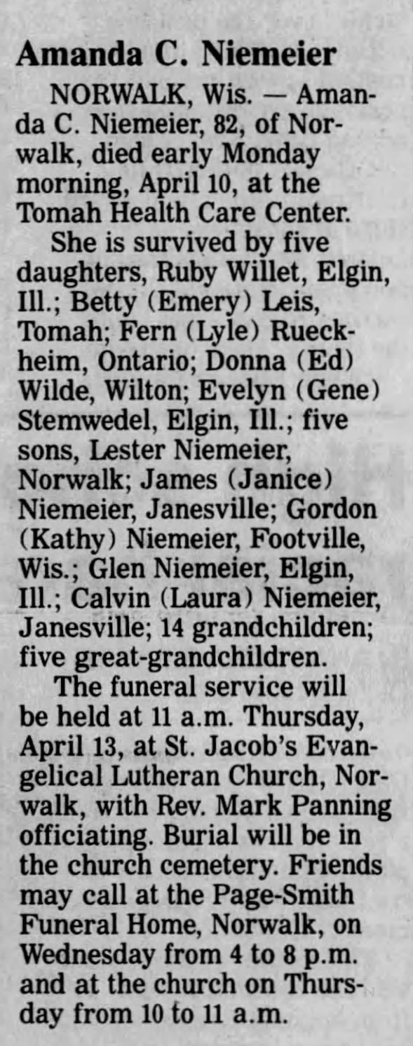 Clipping from The La Crosse Tribune